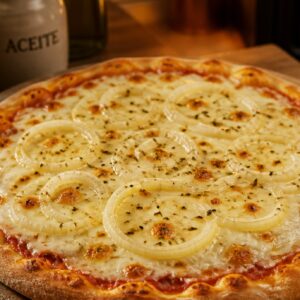 Pizza Muzzarella y Cebolla